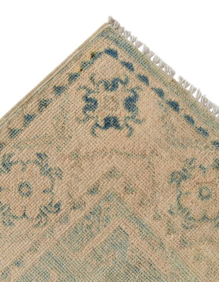 Detail image of  2' 9 x 8' 6  Hand Knotted Oushak Wool Runner Rug