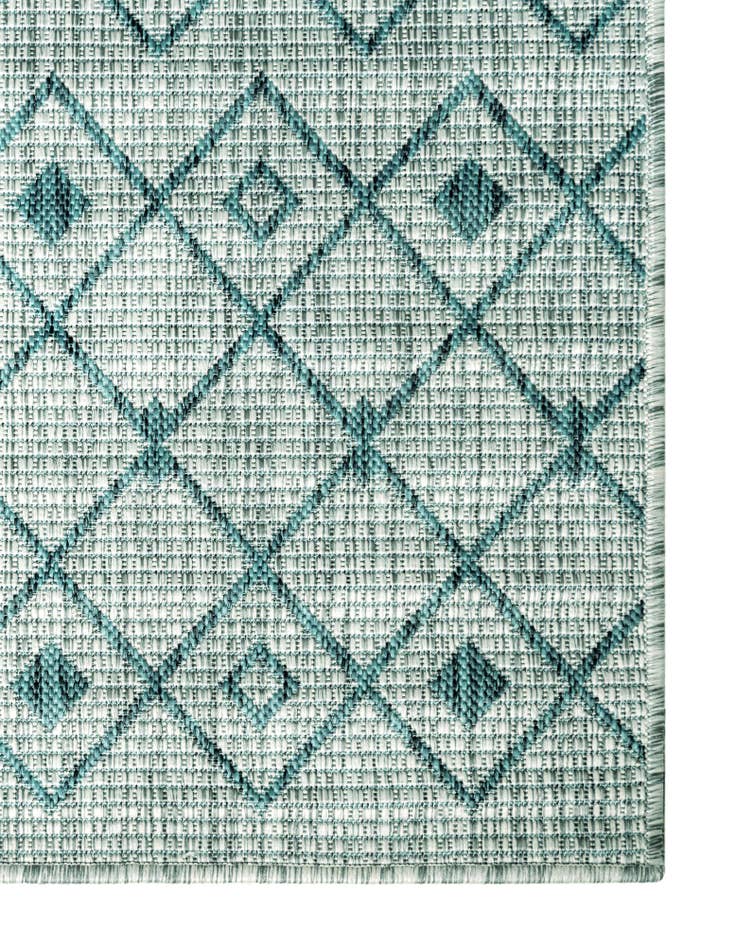 Detail image of  2' x 6'  Washable Lattice Indoor / Outdoor Runner Rug