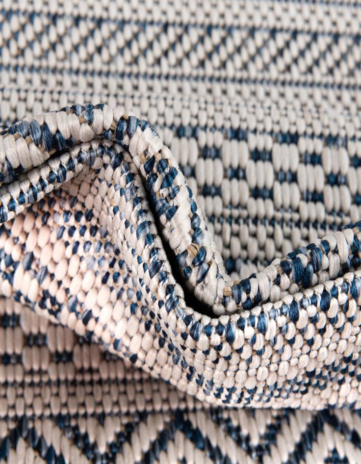 Detail image of  2' 7 x 12'  Washable Ribbon Indoor / Outdoor Runner Rug