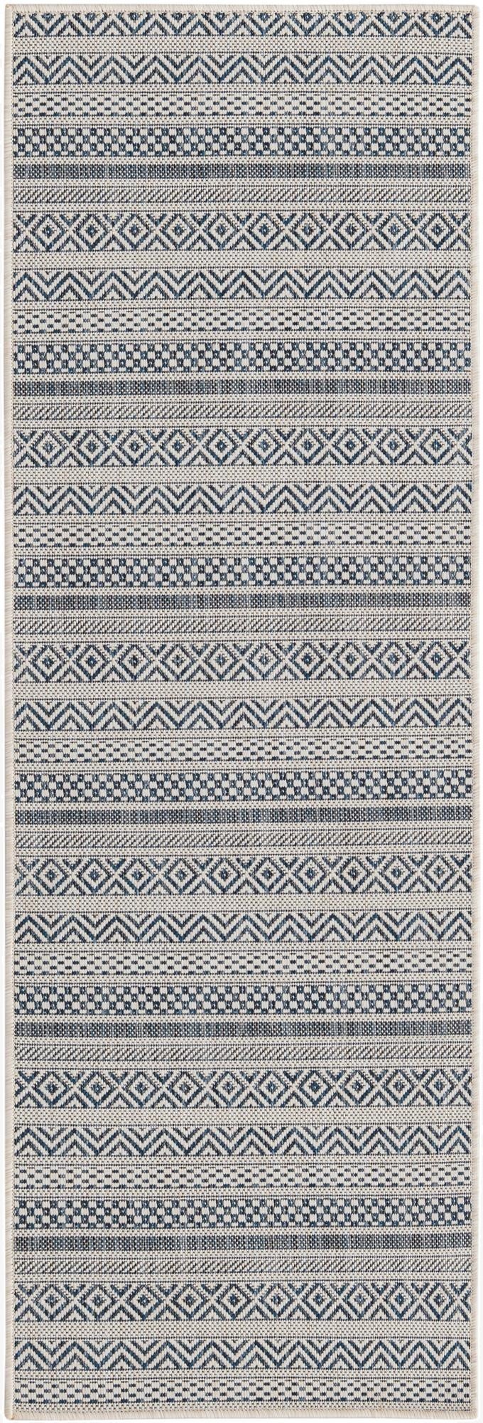  2' x 6'  Washable Ribbon Indoor / Outdoor Runner Rug