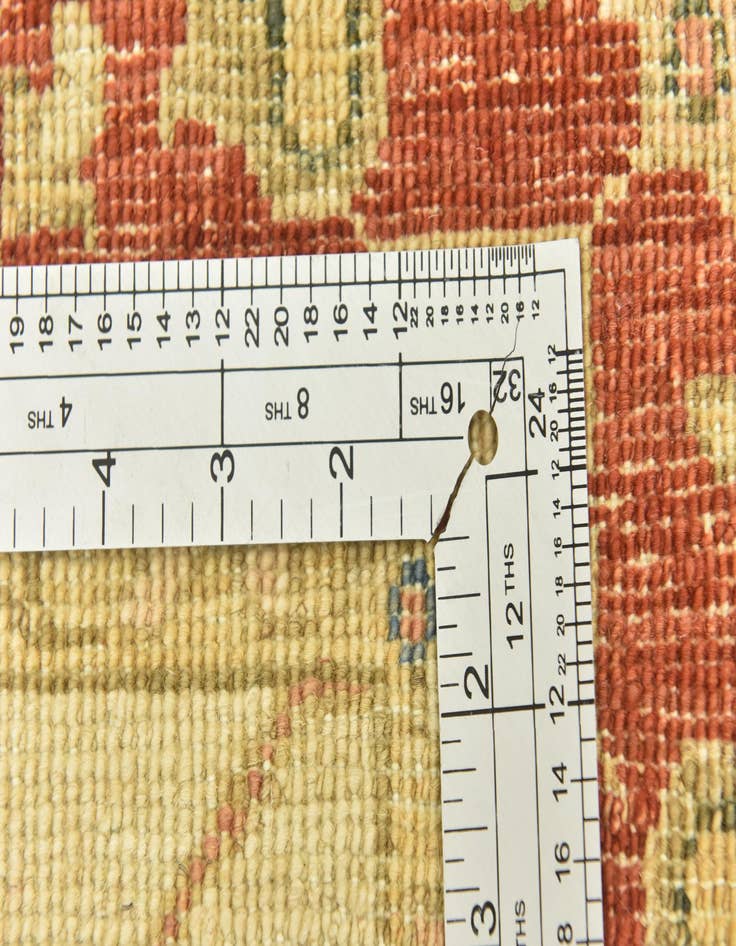 Detail image of  3' 10 x 17' 6  Hand Knotted Peshawar Ziegler Runner Rug