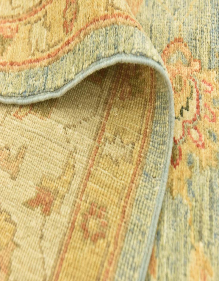 Detail image of  6' x 16'  Hand Knotted Peshawar Ziegler Runner Rug