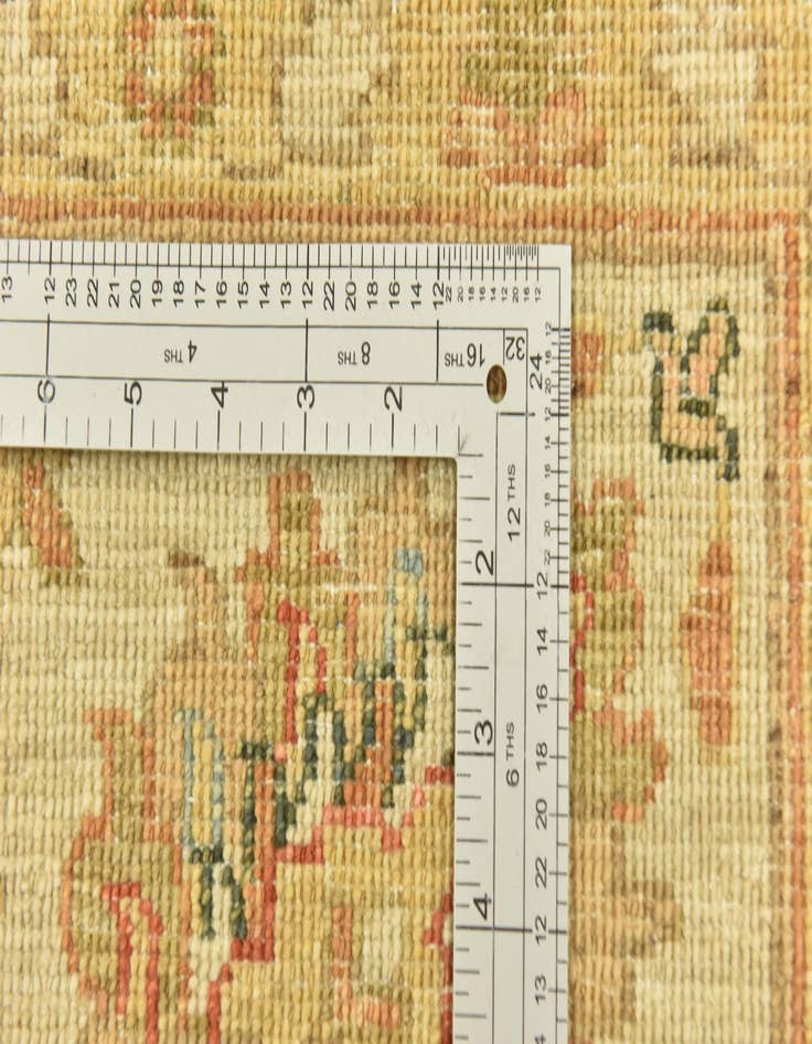 Detail image of  6' x 16'  Hand Knotted Peshawar Ziegler Runner Rug