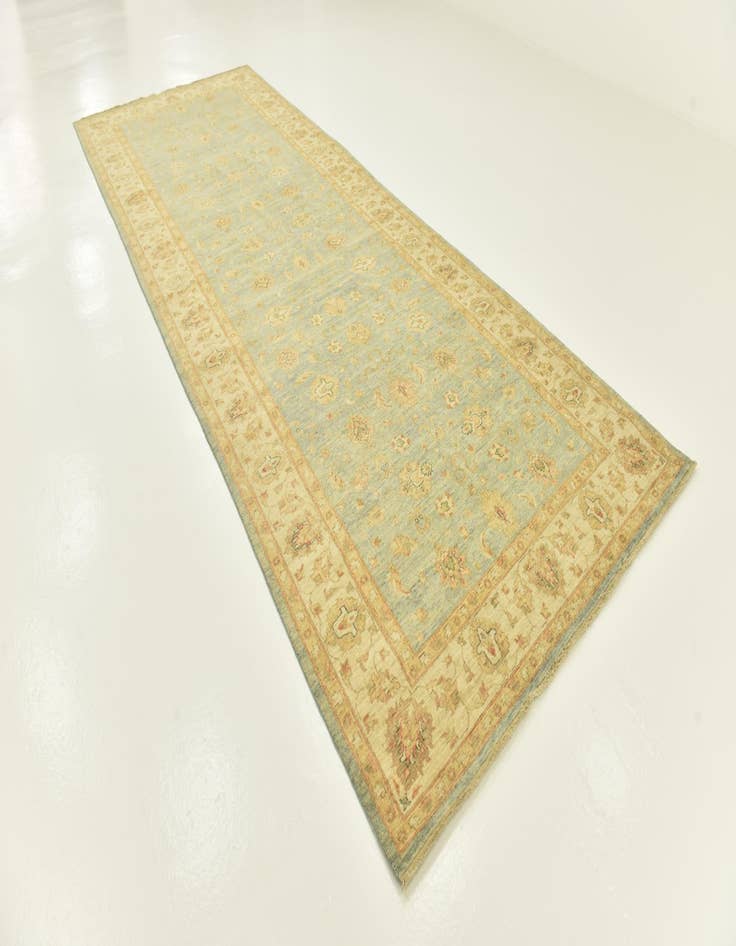 Detail image of  6' x 16'  Hand Knotted Peshawar Ziegler Runner Rug