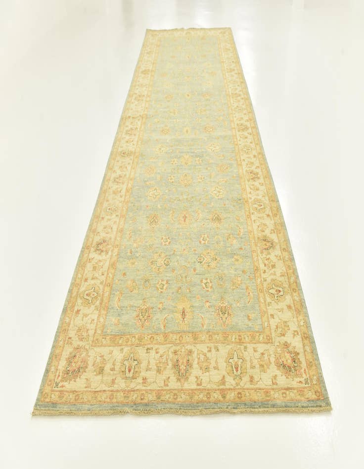 Detail image of  6' x 16'  Hand Knotted Peshawar Ziegler Runner Rug