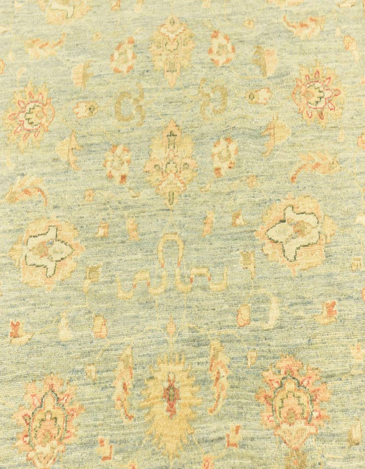 Detail image of  6' x 16'  Hand Knotted Peshawar Ziegler Runner Rug