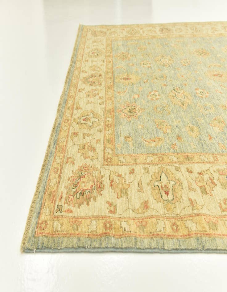 Detail image of  6' x 16'  Hand Knotted Peshawar Ziegler Runner Rug