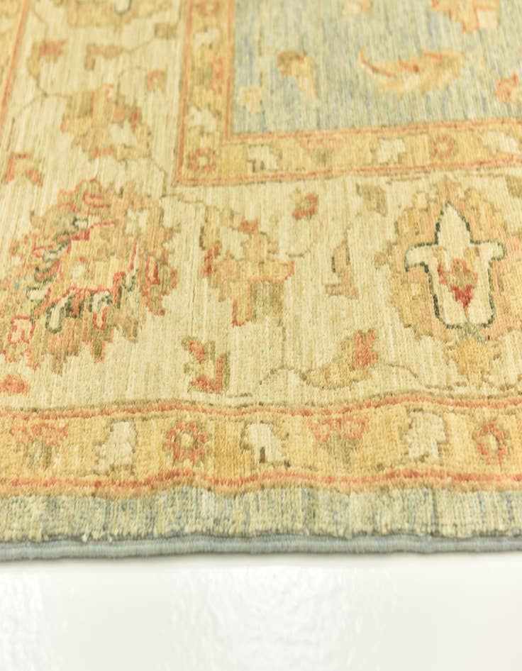 Detail image of  6' x 16'  Hand Knotted Peshawar Ziegler Runner Rug