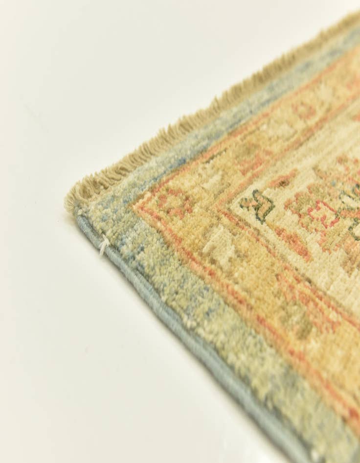 Detail image of  6' x 16'  Hand Knotted Peshawar Ziegler Runner Rug
