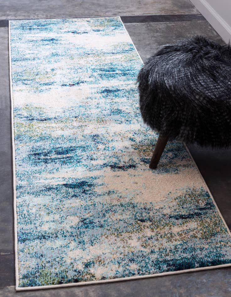 Detail image of  2' x 8'  Washable Theia Runner Rug