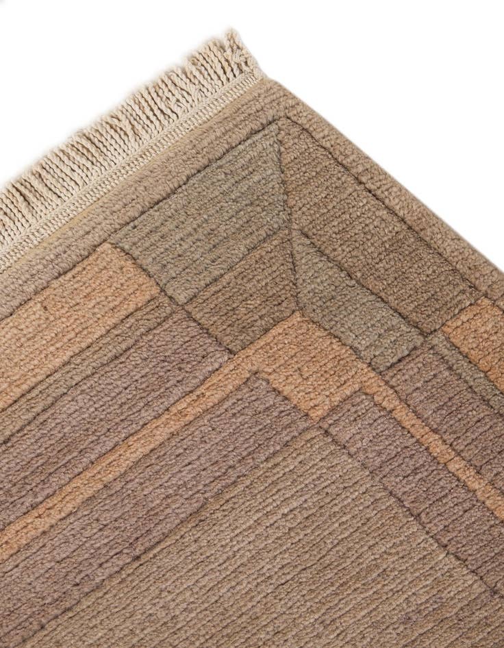 Detail image of  2' 1 x 3' 11  Hand Knotted Tibet Wool Runner Rug