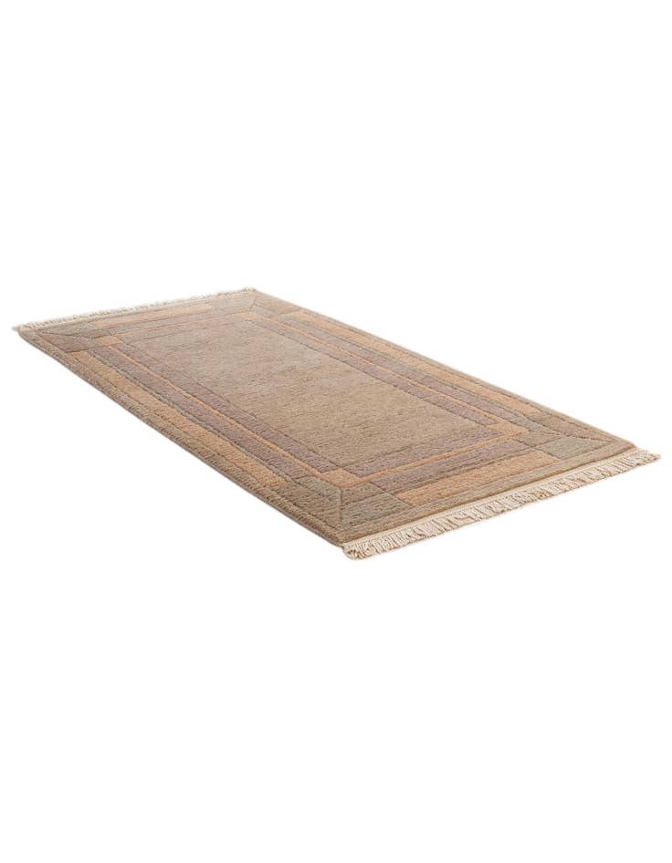 Detail image of  2' 1 x 3' 11  Hand Knotted Tibet Wool Runner Rug