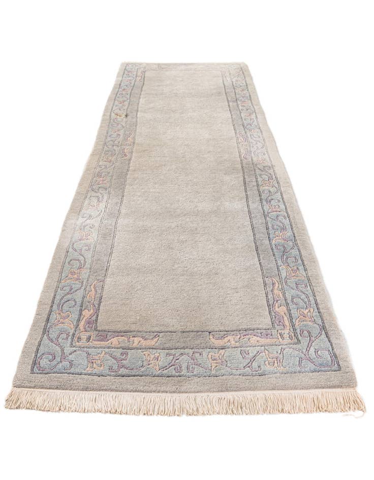 Detail image of  3' 2 x 11' 4  Hand Knotted Tibet Wool Runner Rug