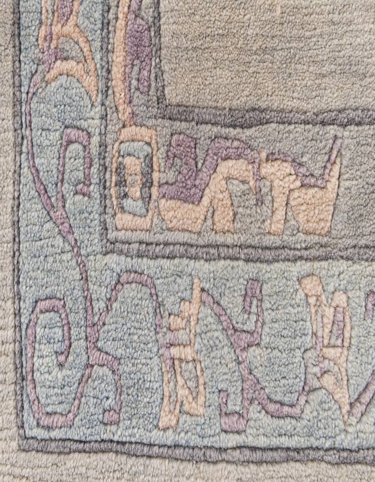 Detail image of  3' 2 x 11' 4  Hand Knotted Tibet Wool Runner Rug
