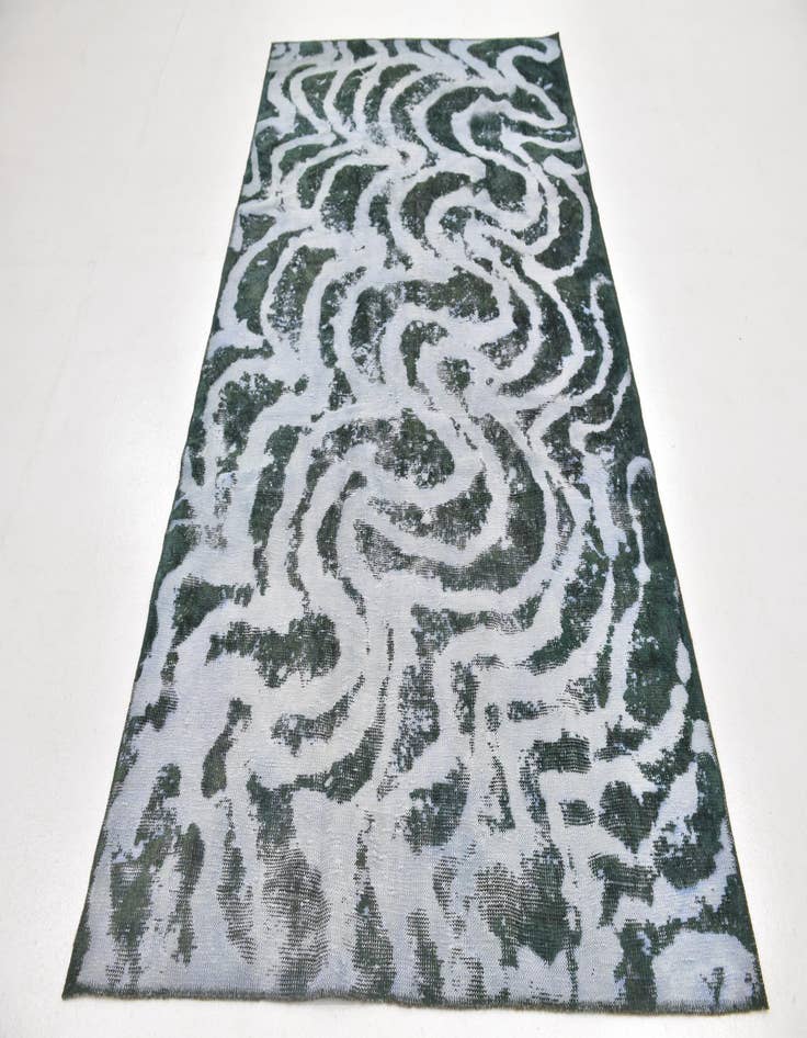 Detail image of  4' 6 x 8' 8  Hand Knotted Ultra Vintage Persian Wool Runner Rug