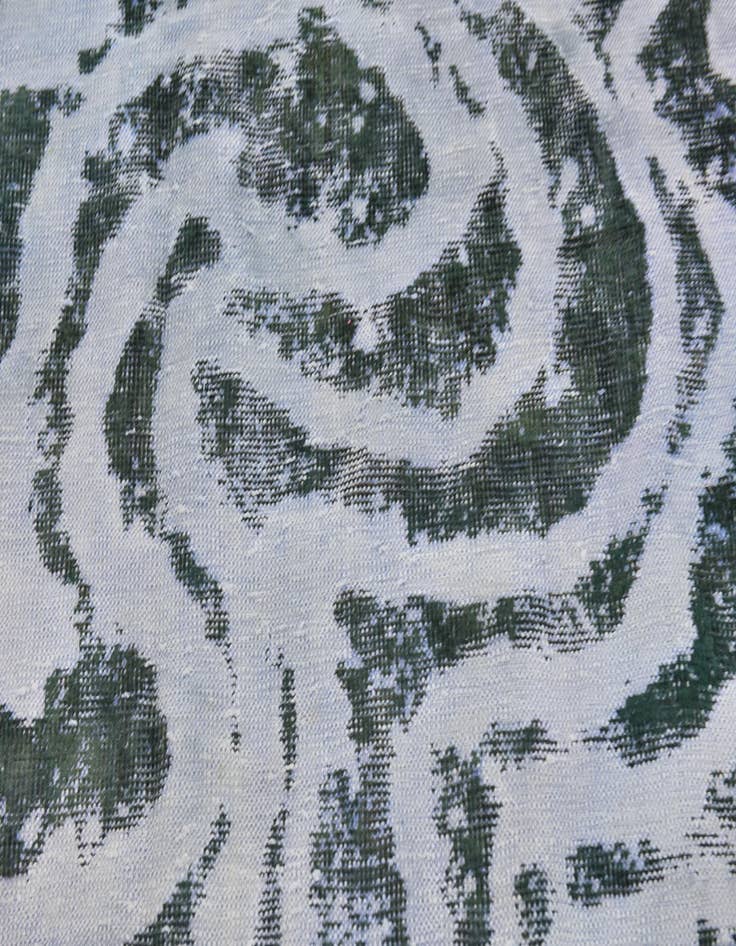 Detail image of  4' 6 x 8' 8  Hand Knotted Ultra Vintage Persian Wool Runner Rug