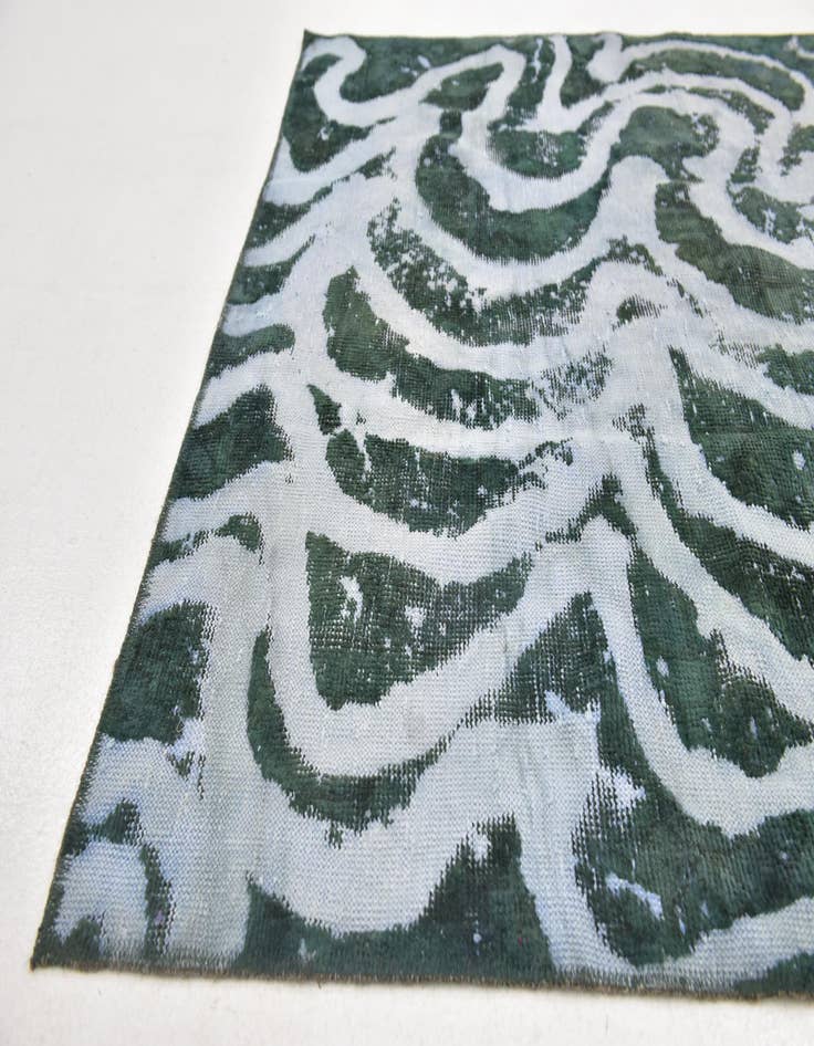 Detail image of  4' 6 x 8' 8  Hand Knotted Ultra Vintage Persian Wool Runner Rug