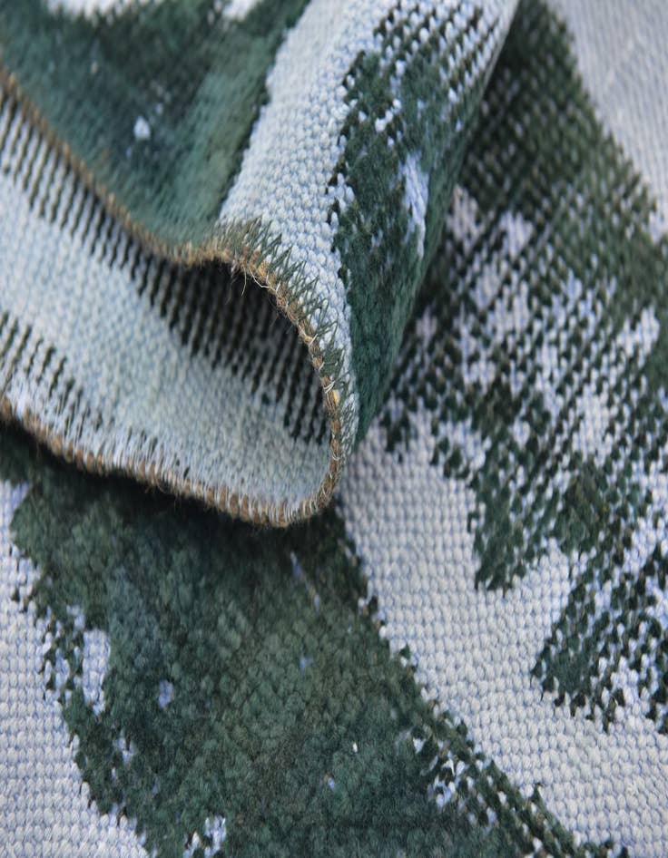 Detail image of  4' 6 x 8' 8  Hand Knotted Ultra Vintage Persian Wool Runner Rug