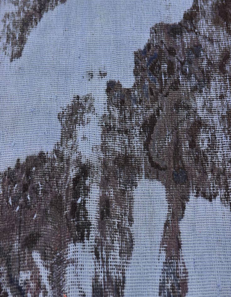 Detail image of  4' x 8' 8  Hand Knotted Ultra Vintage Persian Wool Runner Rug