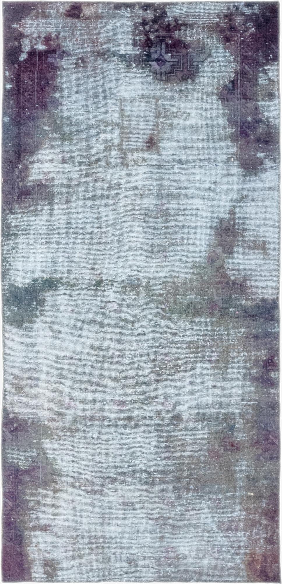  3' 2 x 6' 8  Hand Knotted Ultra Vintage Persian Wool Runner Rug