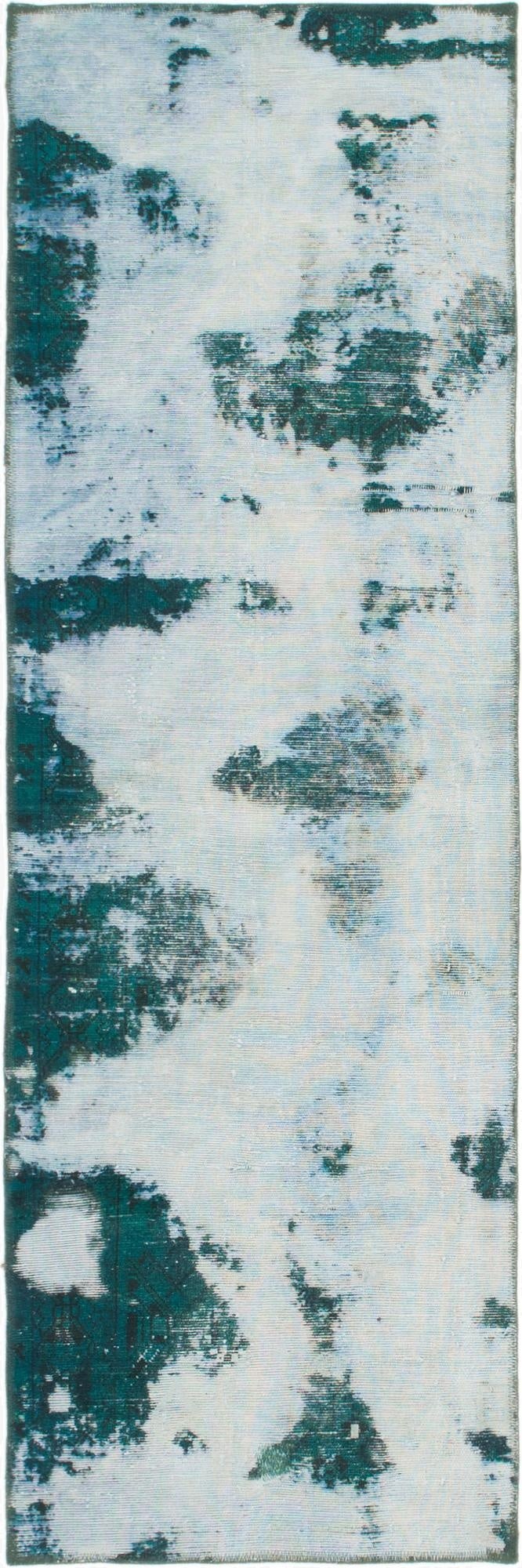  2' 7 x 8'  Hand Knotted Ultra Vintage Persian Wool Runner Rug