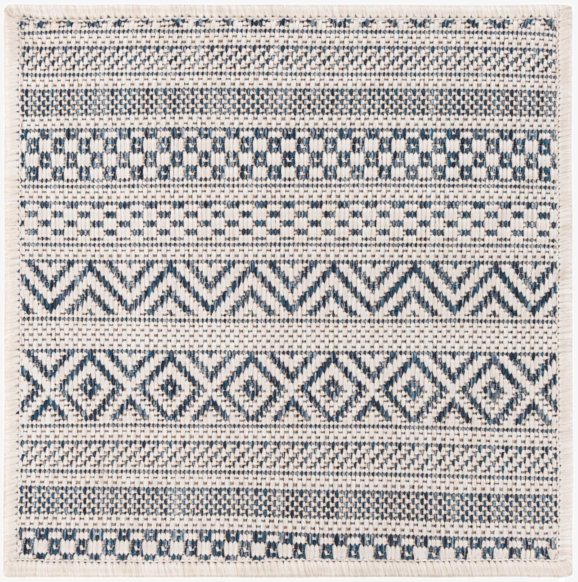  1' 4 x 1' 4  Washable Ribbon Indoor / Outdoor Sample Rug