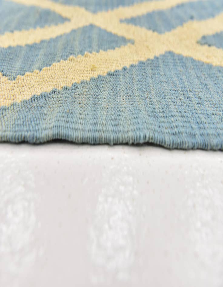 Detail image of  5' 3 x 6' 5  Hand Woven Kilim Modern Wool Square Rug