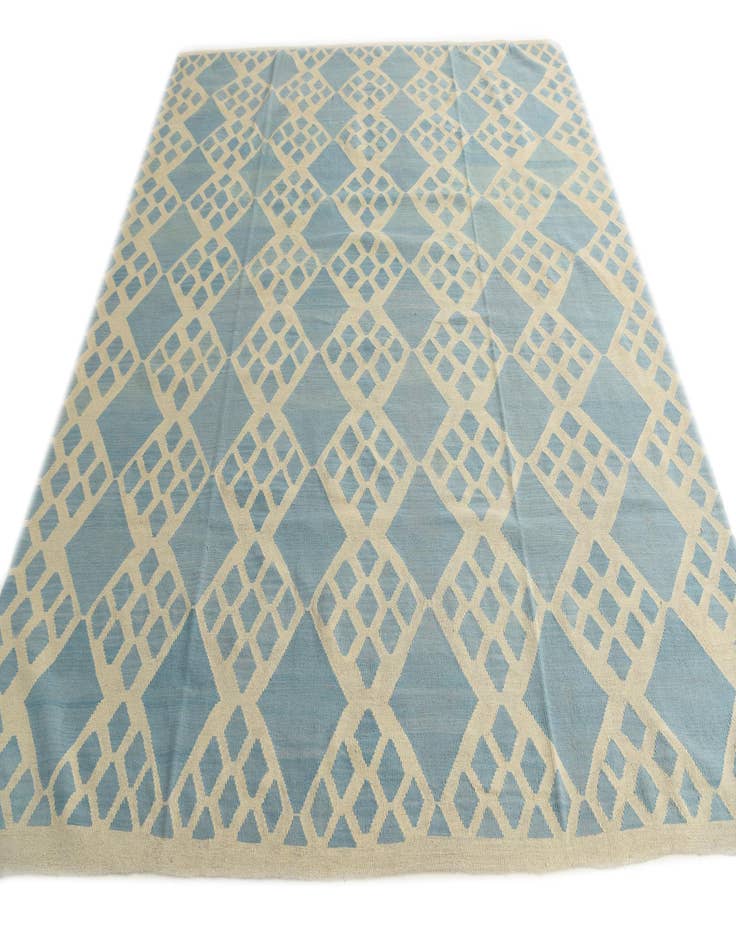 Detail image of  8' 9 x 9' 6  Hand Woven Kilim Modern Wool Square Rug