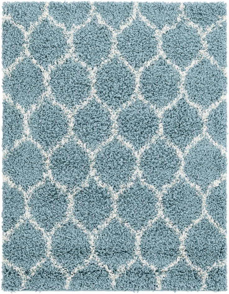 Detail image of  4' x 4' Lattice Shag Square Rug