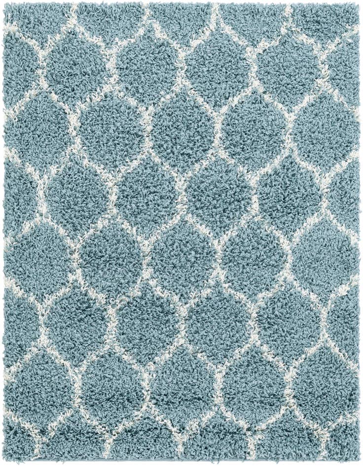 Detail image of  3' 3 x 3' 3 Lattice Shag Square Rug