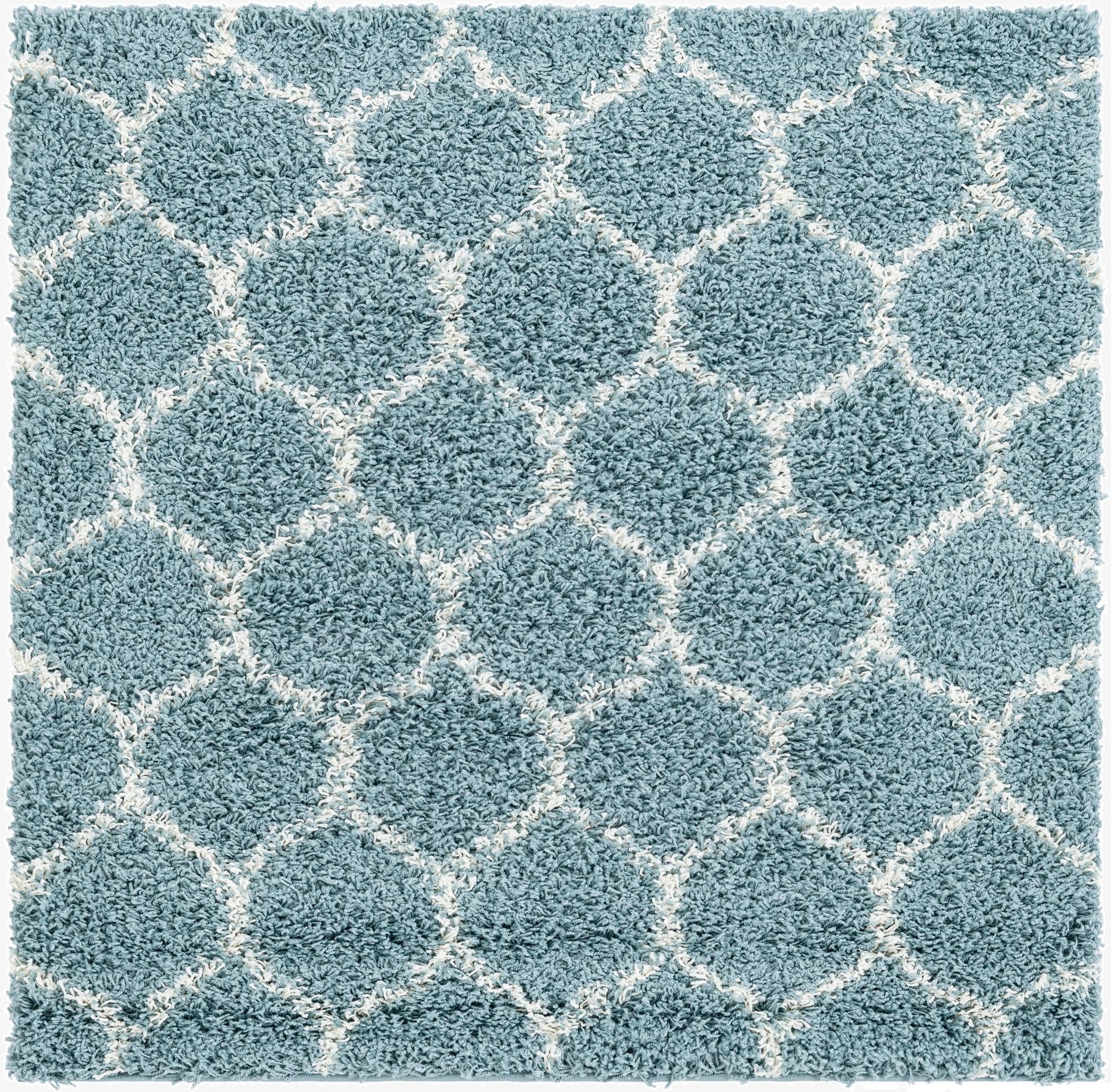  3' 3 x 3' 3 Lattice Shag Square Rug