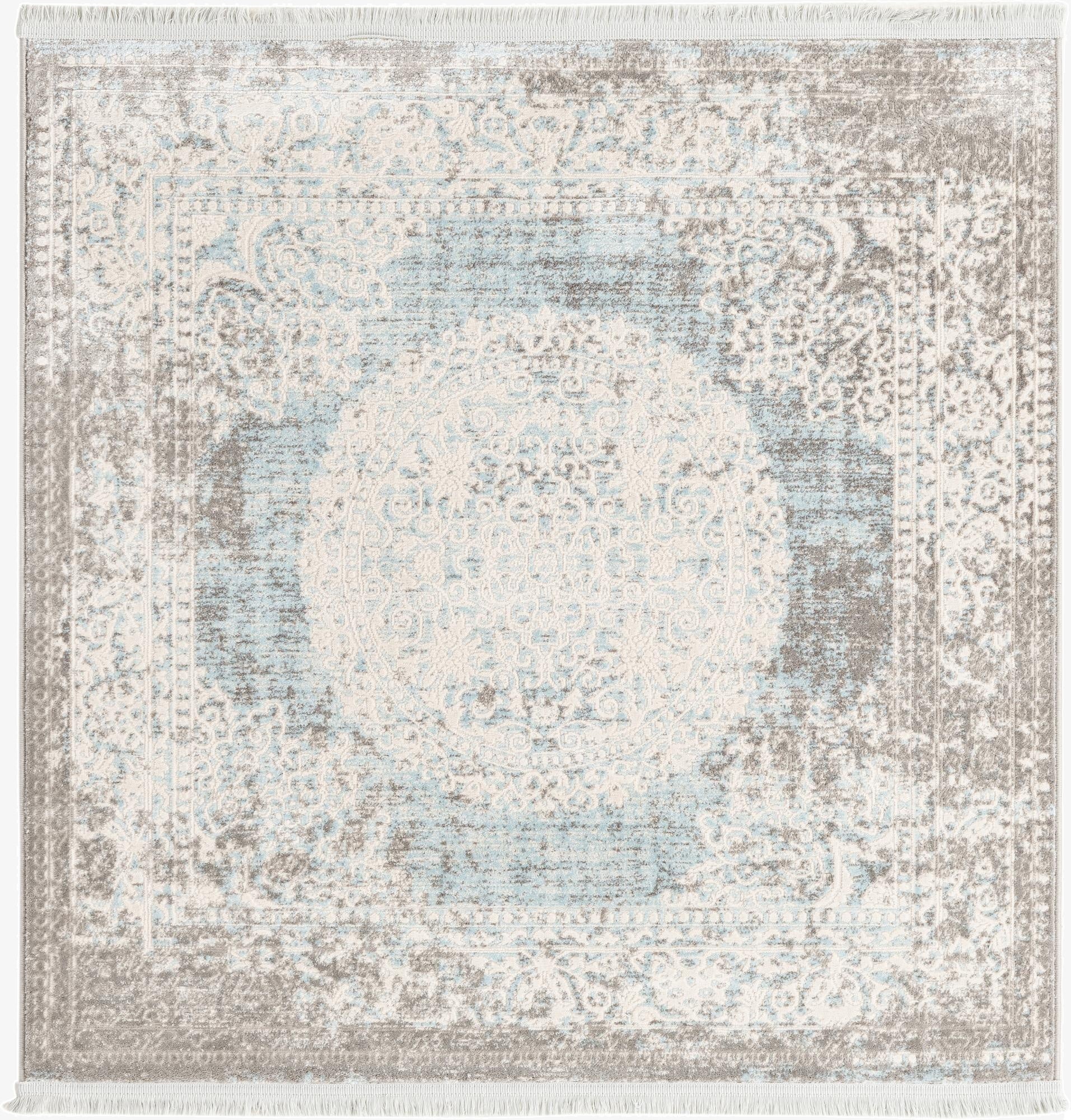  4' x 4' Modern Classical Square Rug