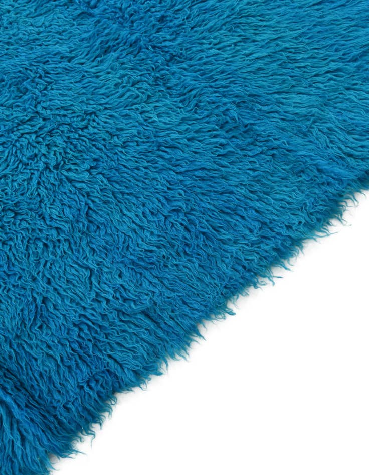 Detail image of  5' 2 x 6' 10  Hand Knotted Moroccan Wool Square Rug