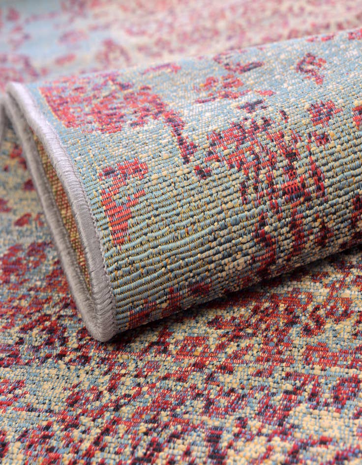 Detail image of 6' x 6' Washable Botanical Indoor / Outdoor Square Rug