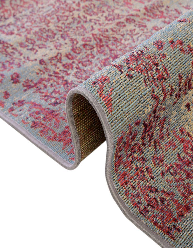 Detail image of 6' x 6' Washable Botanical Indoor / Outdoor Square Rug