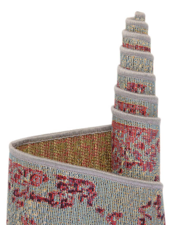 Detail image of 6' x 6' Washable Botanical Indoor / Outdoor Square Rug