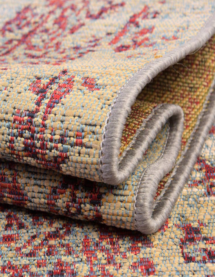 Detail image of 6' x 6' Washable Botanical Indoor / Outdoor Square Rug