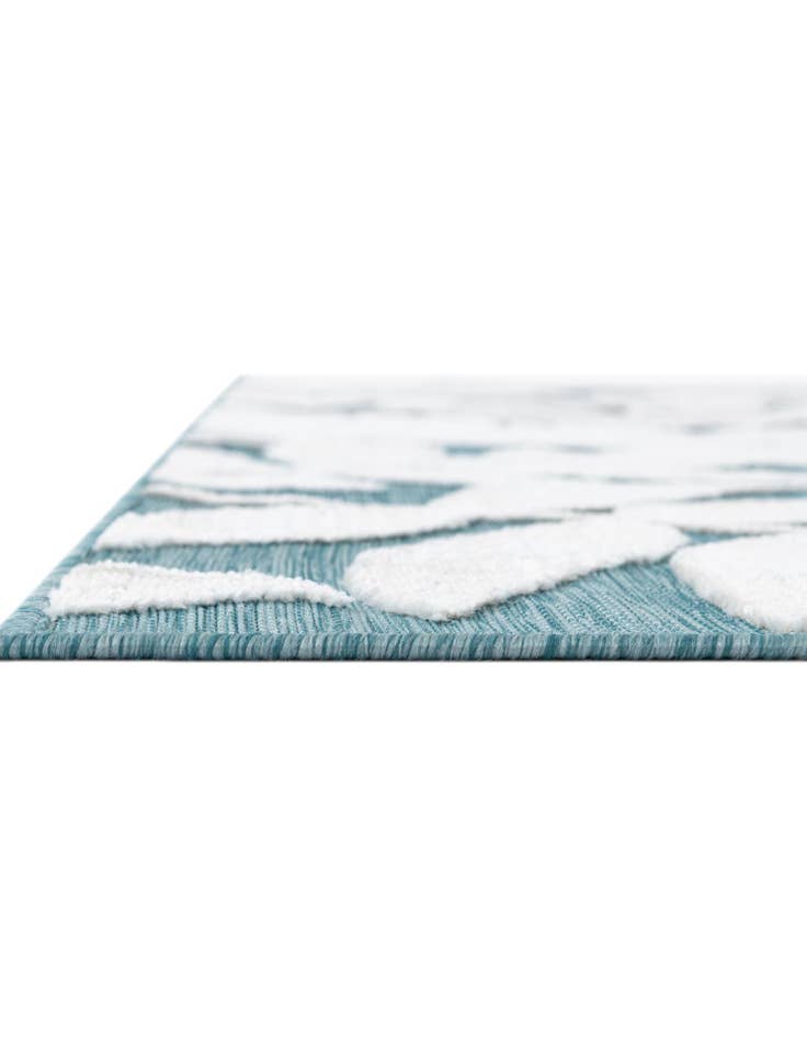 Detail image of  8' 2 x 8' 2  Washable Botanical Indoor / Outdoor Square Rug