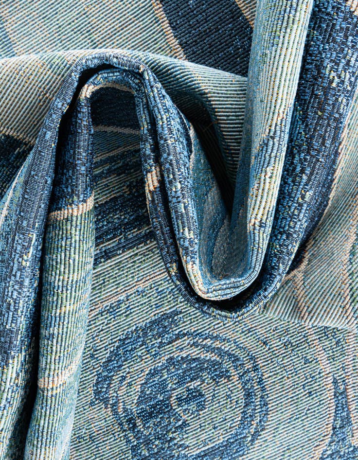 Detail image of  6' x 6'  Washable Modern Indoor / Outdoor Square Rug