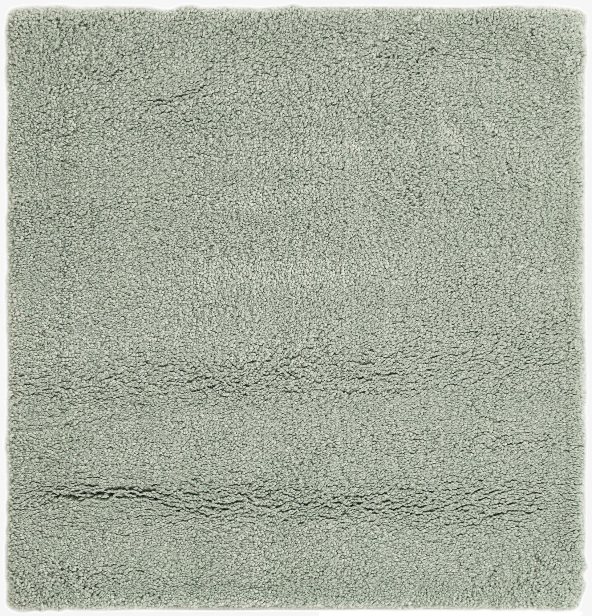  3' 6 x 3' 8 Solid Frieze Square Rug