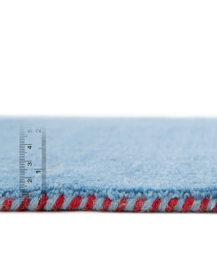 Detail image of  9' 10 x 9' 10  Hand Knotted Solid Gabbeh Wool Square Rug