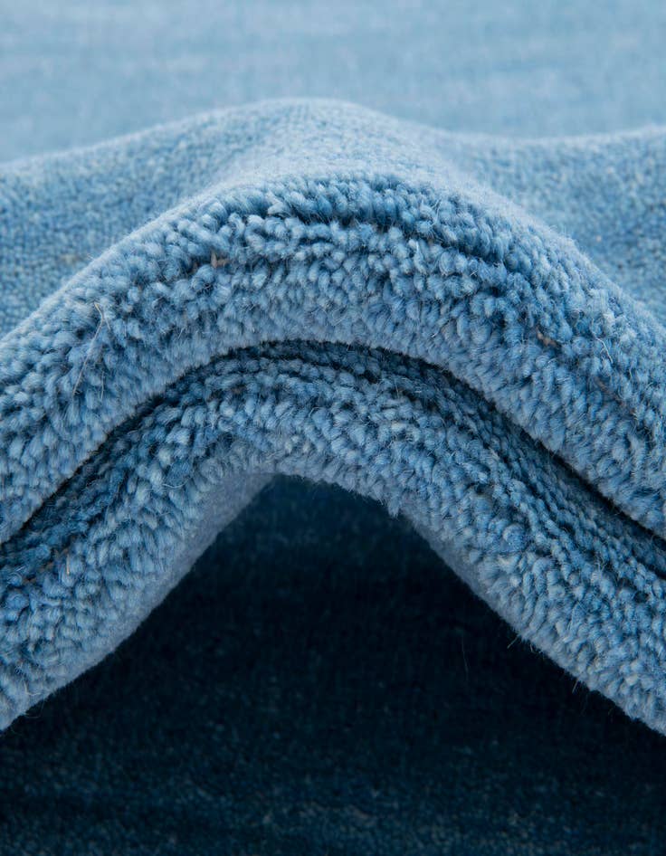 Detail image of  9' 10 x 9' 10  Hand Knotted Solid Gabbeh Wool Square Rug