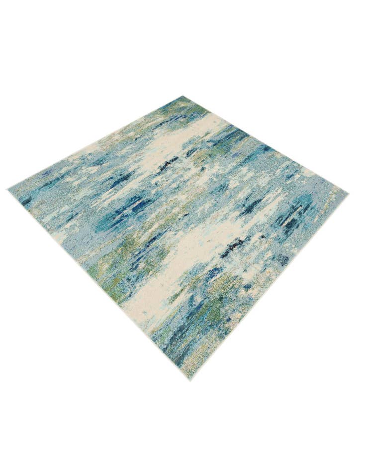 Detail image of  6' x 6'  Washable Theia Square Rug