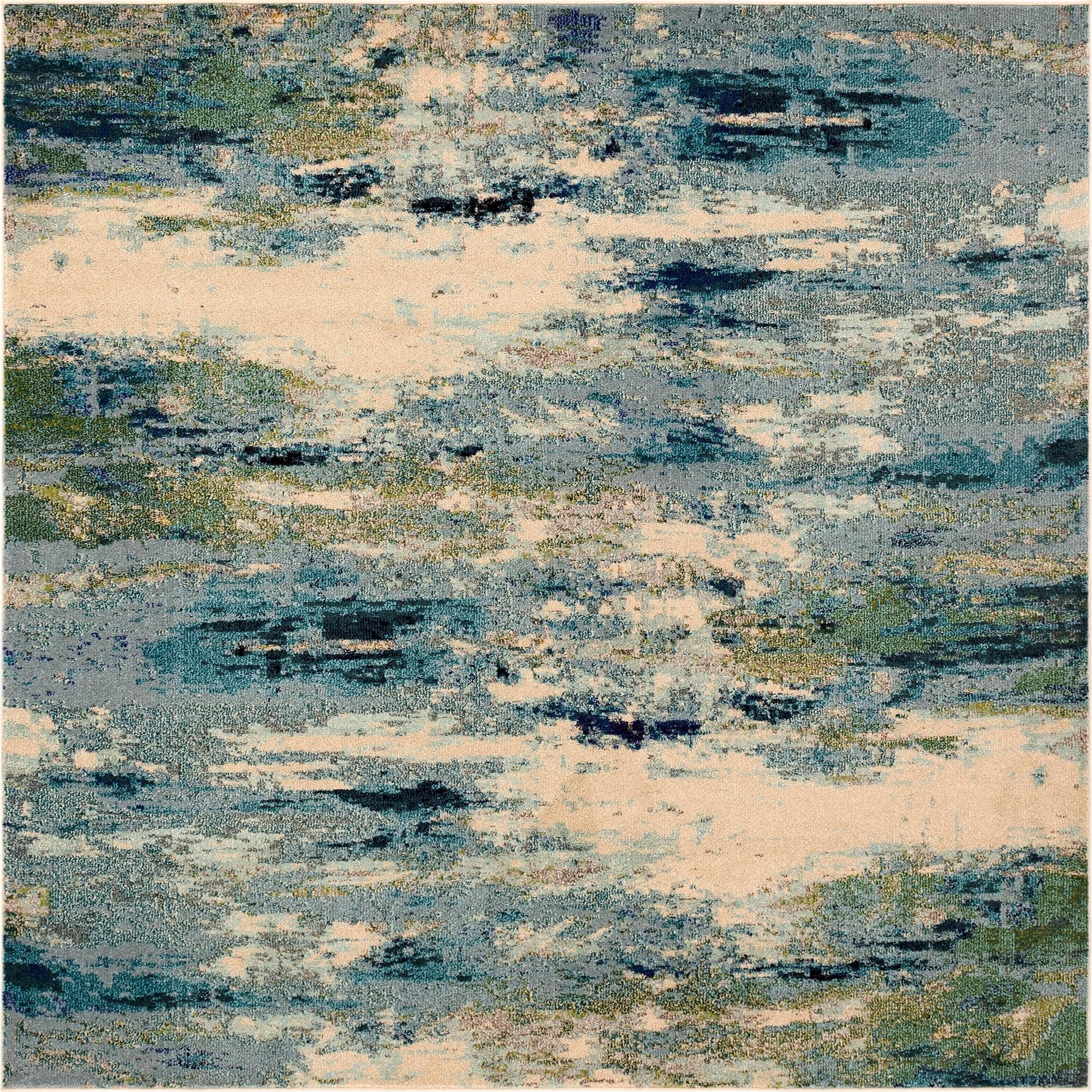  8' x 8'  Washable Theia Square Rug