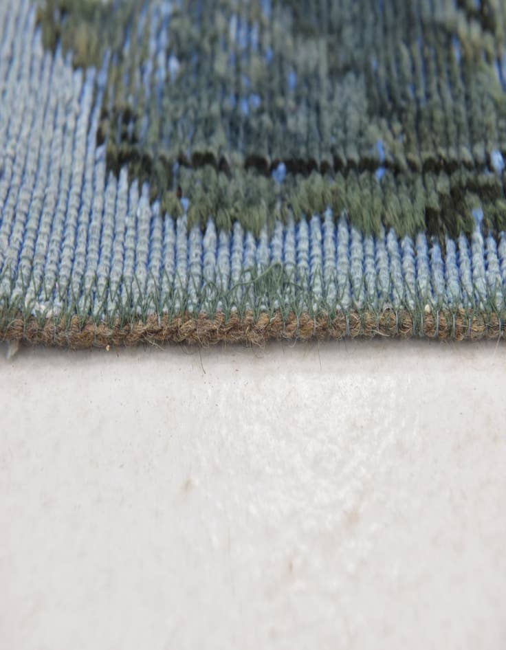 Detail image of  4' x 5'  Hand Knotted Ultra Vintage Persian Wool Square Rug