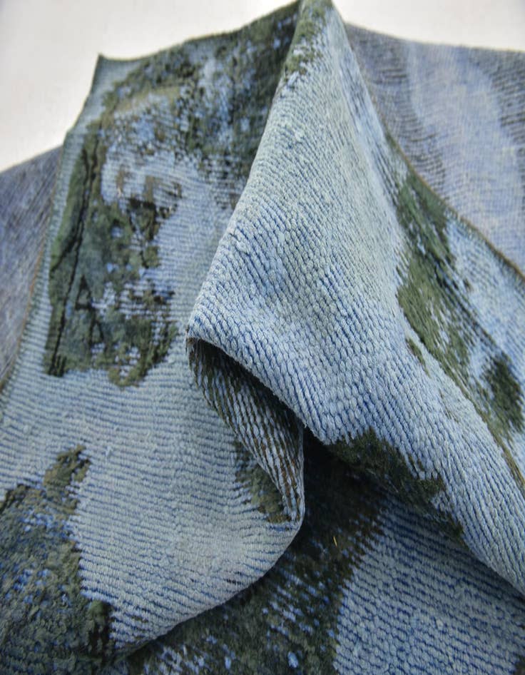 Detail image of  4' x 5'  Hand Knotted Ultra Vintage Persian Wool Square Rug