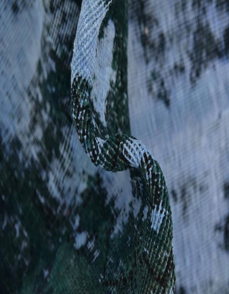 Detail image of  7' 10 x 9' 2  Hand Knotted Ultra Vintage Persian Wool Square Rug