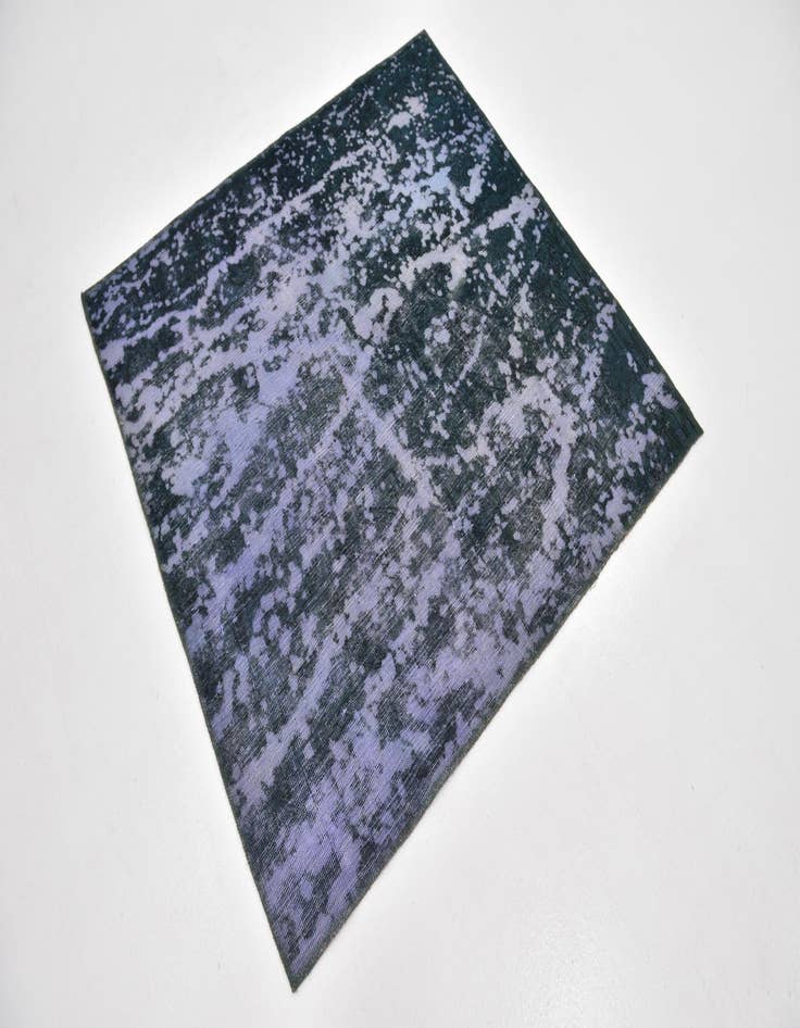 Detail image of  4' 3 x 4' 4  Hand Knotted Ultra Vintage Persian Wool Square Rug