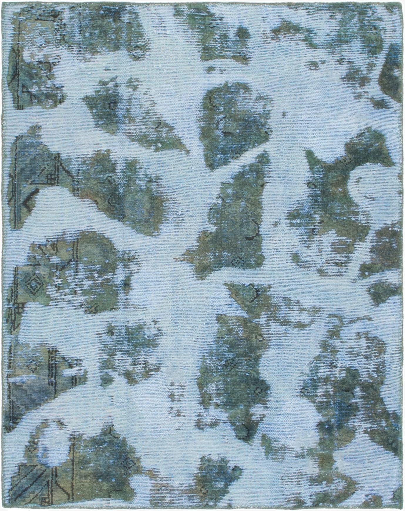  4' x 5'  Hand Knotted Ultra Vintage Persian Wool Square Rug