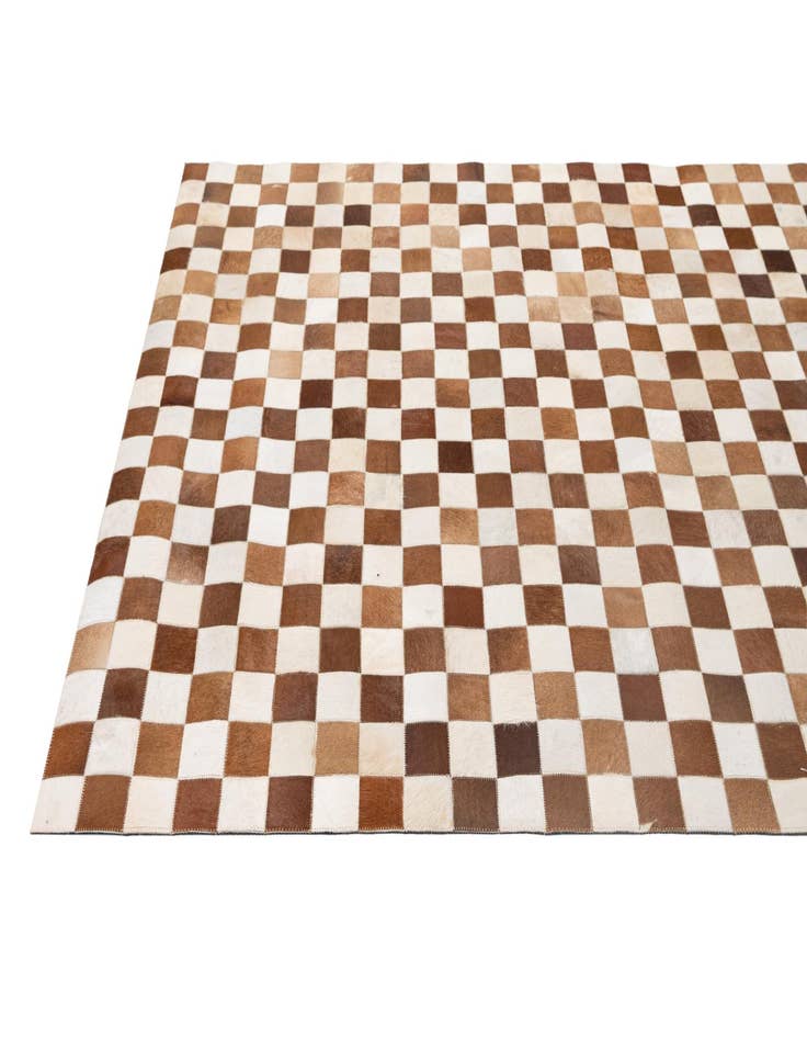 Detail image of  5' x 8' Cowhide - Patchwork Rug